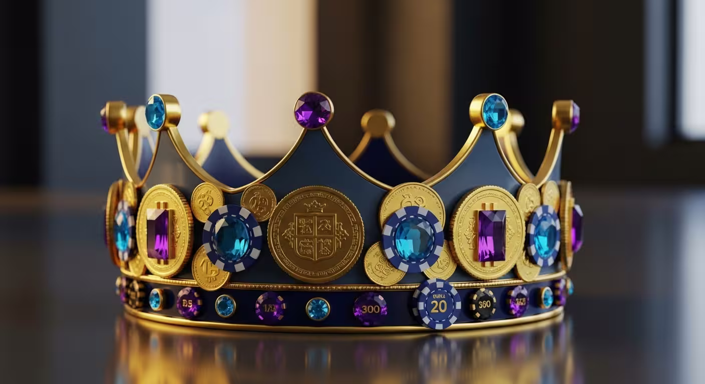 Ersteinzahlungsbonus-Werbebild mit Kryptowährungs-Zahlungsoptionen